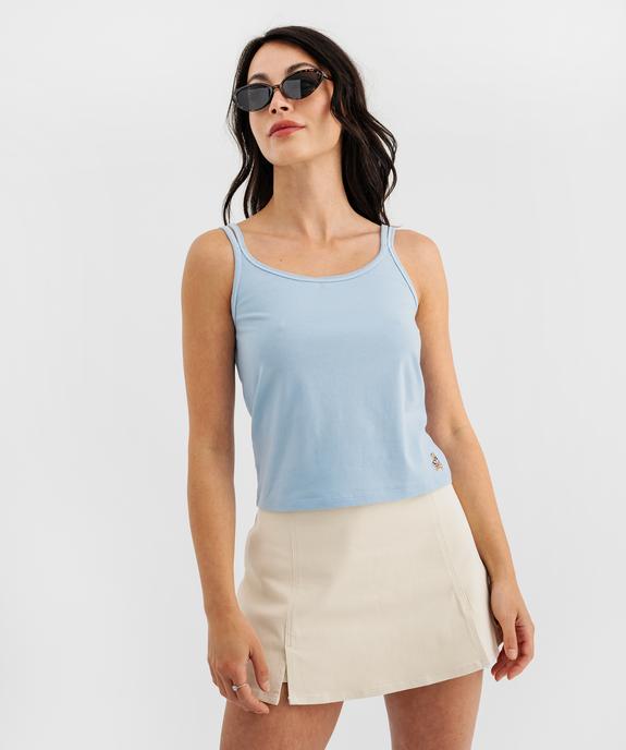 Débardeur à doubles bretelles fille - LuluCastagnette X Alizée vue1 - LULU CASTAGNETTE G4G D - GEMO