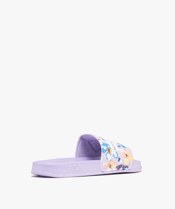 Mules de piscine à large bride imprimée femme - FILA vue4 - FILA - GEMO