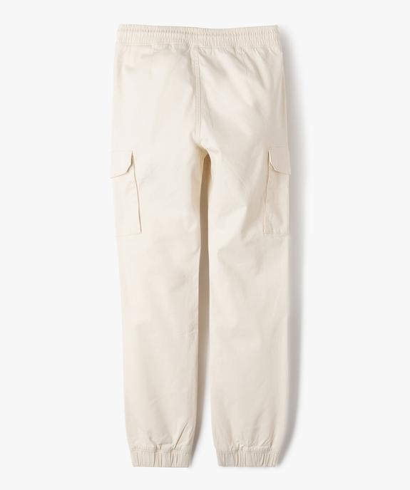 Pantalon en toile coupe jogger slim garçon vue5 - GEMO 4G GARCON - GEMO