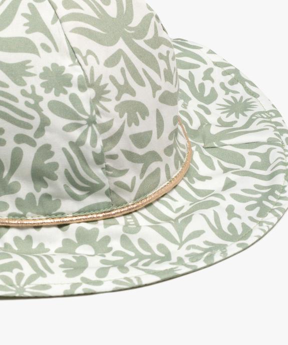 Chapeau réversible bébé fille vue2 - GEMO 4G BEBE - GEMO