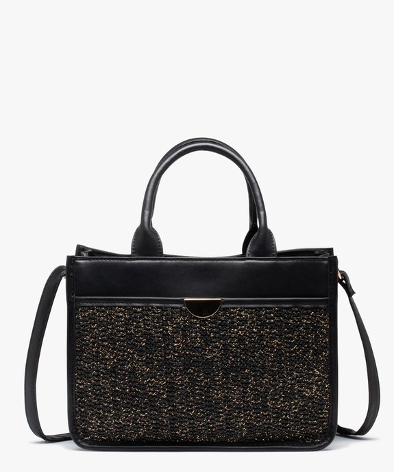 Sac à main femme avec bandoulière et pochette en maille pailletée vue1 - GEMO (ACCESS) - GEMO