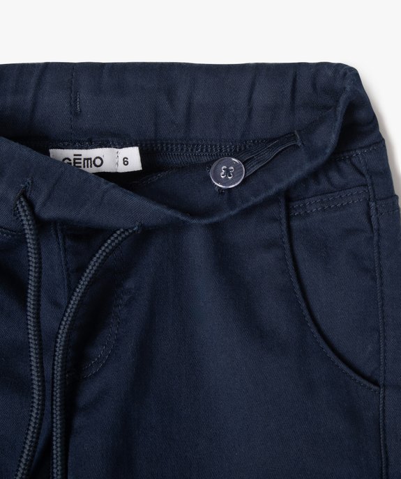 Pantalon cargo résistant garçon vue3 - GEMO (ENFANT) - GEMO
