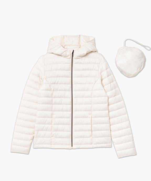 Doudoune à capuche rembourrage fin femme vue4 - GEMO 4G FEMME - GEMO
