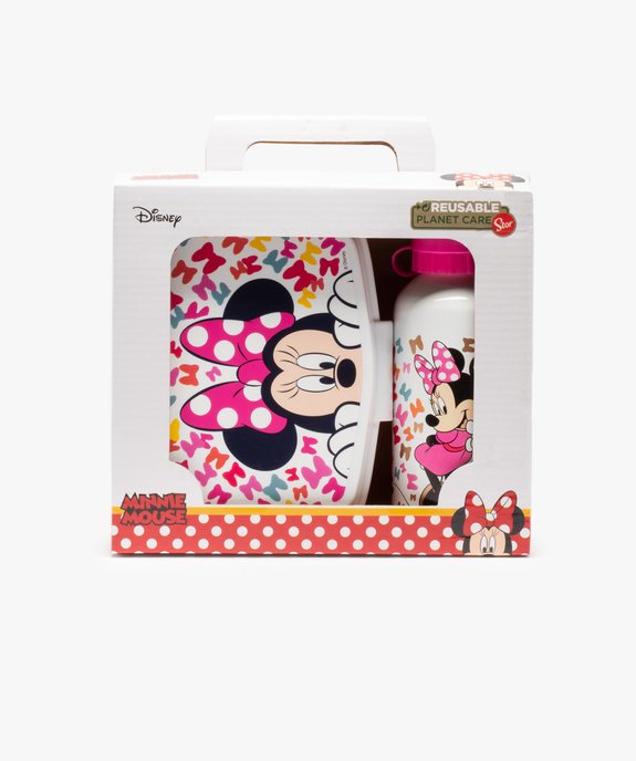 Ensemble boîte à goûter + gourde assortie – Minnie vue2 - MINNIE - GEMO