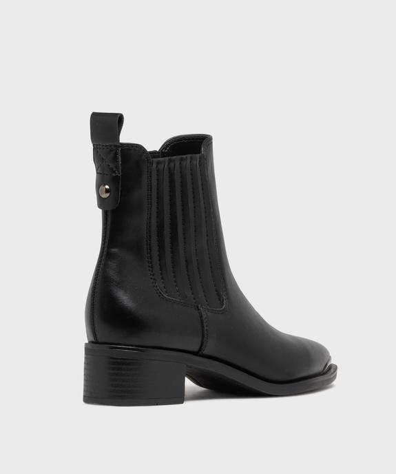 Boots santiags à tige montante élastiquée femme vue4 - FOLLOW ME - GEMO