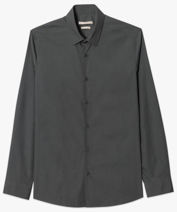 Chemise homme coupe droite unie - Repassage facile vue4 - GEMO (HOMME) - GEMO