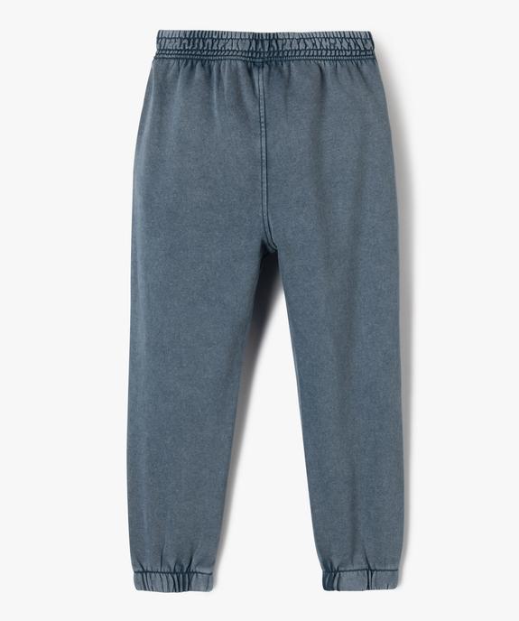 Pantalon jogpant en molleton garçon vue3 - GEMO (ENFANT) - GEMO
