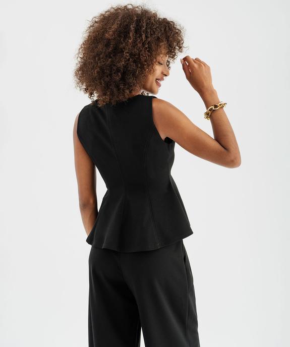 Haut sans manches bas évasé femme vue4 - GEMO 4G FEMME - GEMO