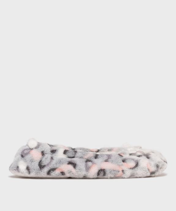 Chaussons ballerines en velours souple femme vue1 - GEMO(HOMWR FEM) - GEMO