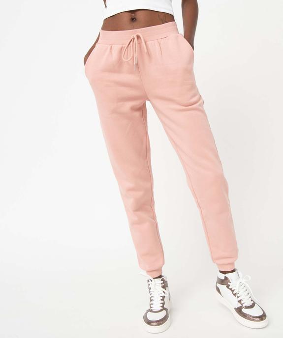 Pantalon de jogging femme avec intérieur molletonné vue2 - GEMO(FEMME PAP) - GEMO
