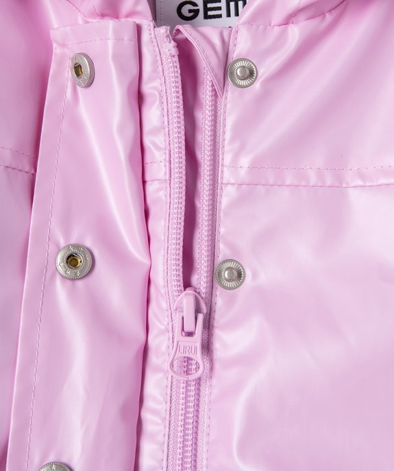 Imperméable bébé fille irisé à capuche  vue3 - GEMO(BEBE DEBT) - GEMO