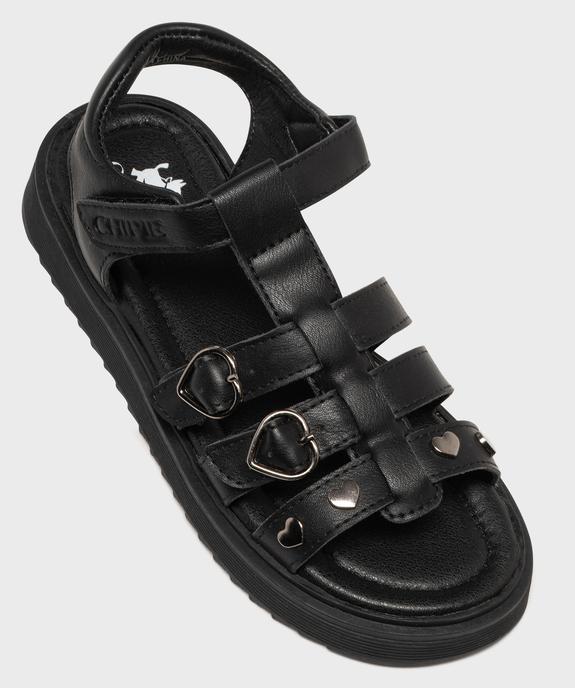 Sandales multibrides à détails cœurs fille - Chipie vue5 - CHIPIE - GEMO