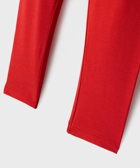 Legging 7/8ème uni à taille élastiquée fille vue8 - GEMO (ENFANT) - GEMO