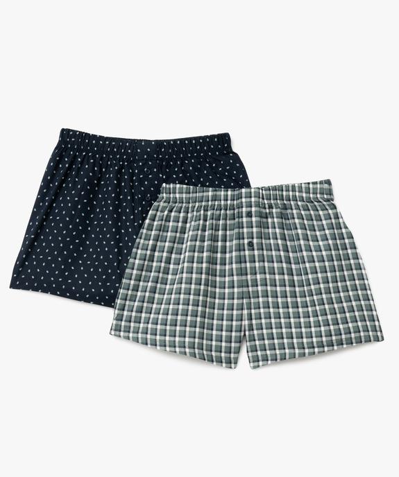Caleçons imprimés homme (lot de 2) vue1 - GEMO(HOMWR HOM) - GEMO