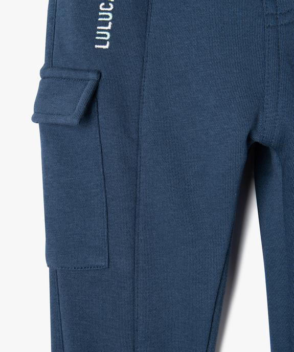 Pantalon de jogging en maille molletonné bébé garçon - LuluCastagnette vue3 - LULUCASTAGNETTE - GEMO
