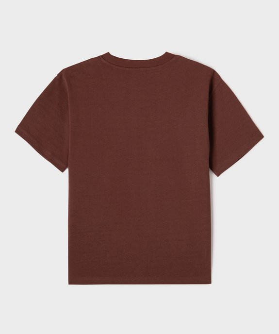 Tee-shirt manches courtes et col rond garçon vue3 - GEMO (JUNIOR) - GEMO