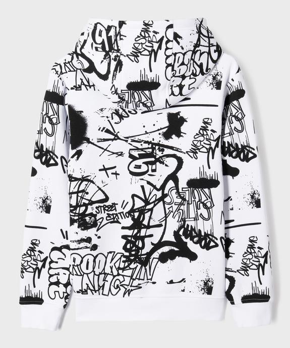 Sweat à capuche avec intérieur molletonné garçon vue3 - GEMO (JUNIOR) - GEMO