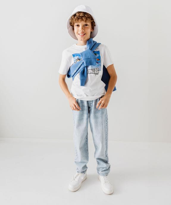Jean coupe Straight avec ceinture élastique ajustable garçon vue6 - GEMO 4G GARCON - GEMO