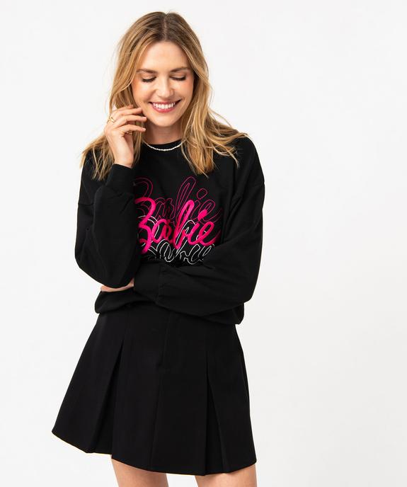 Sweat ample avec inscriptions brodées femme - Barbie vue1 - BARBIE - GEMO