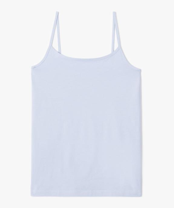 Débardeur uni à fines bretelles femme vue4 - GEMO (MAILLE) - GEMO