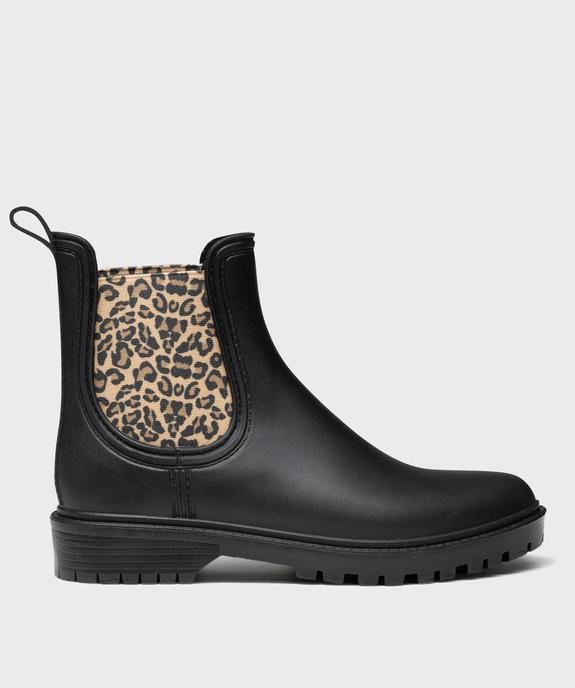 Boots de pluie avec élastiques léopard femme - Follow Me vue1 - FOLLOW ME - GEMO