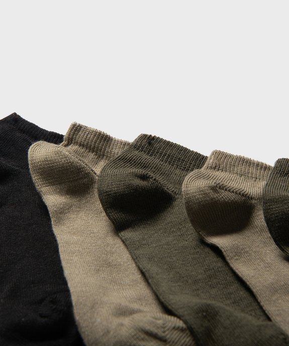 Chaussettes garçon ultra-courtes unies (lot de 5 paires) vue2 - GEMO 4G GARCON - GEMO