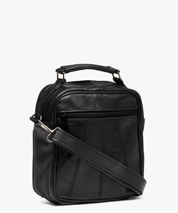 Sacoche en cuir avec bandoulière amovible homme  vue2 - GEMO (ACCESS) - GEMO