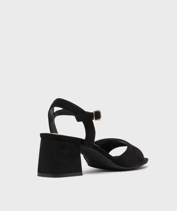 Sandales à talon toucher velours femme - Valentina Baldano vue4 - VALENTINA BALDA - GEMO