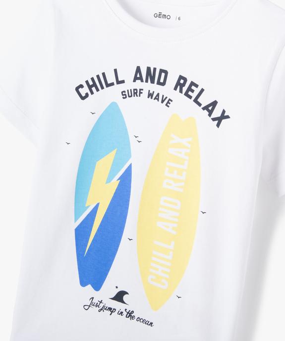 T-shirt garçon imprimé estival vue2 - GEMO (ENFANT) - GEMO