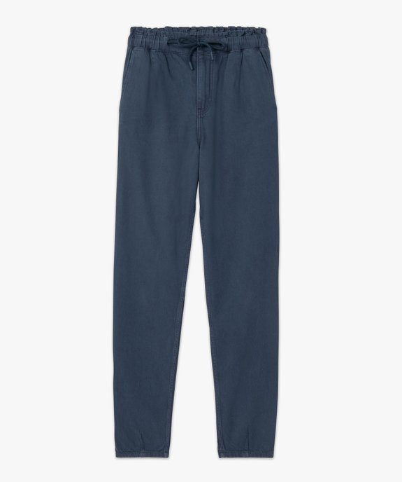 Pantalon femme coupe ample avec ceinture élastiquée vue4 - GEMO(FEMME PAP) - GEMO