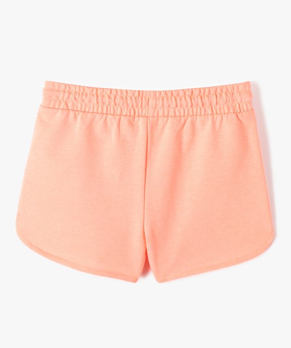 Short fille en maille fine avec ceinture élastique vue3 - GEMO (ENFANT) - GEMO