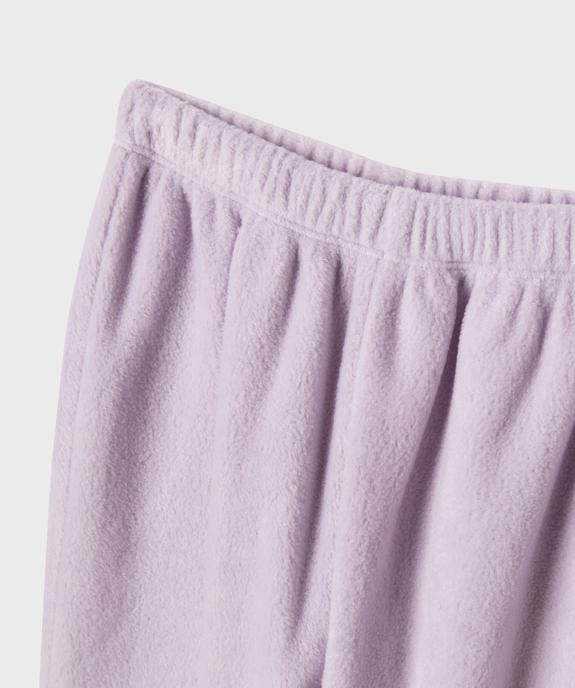 Pyjama en maille polaire avec motifs animaux fille vue3 - GEMO (ENFANT) - GEMO
