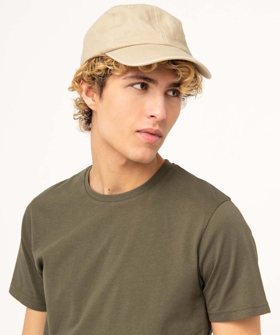 Tee-shirt à manches courtes et col rond homme vue6 - GEMO 4G HOMME - GEMO