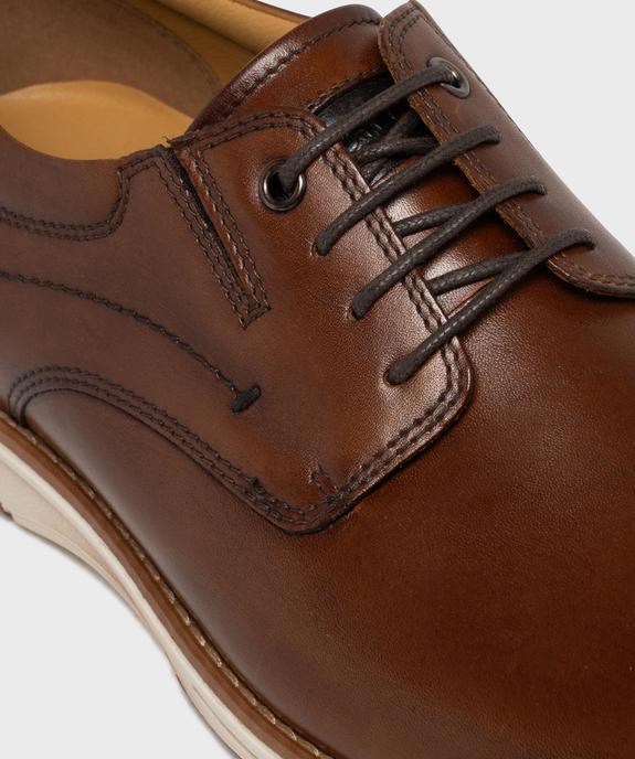 Derbies dessus cuir à semelle sport homme - Pierre Cardin vue6 - PIERRE CARDIN D - GEMO