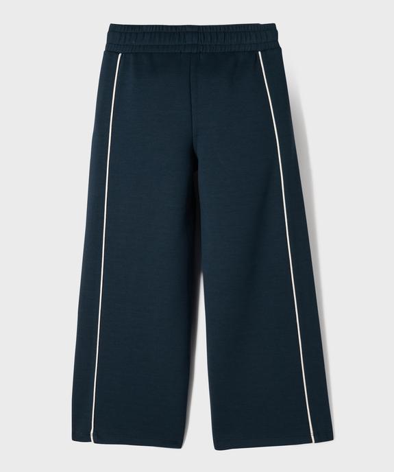 Pantalon de jogging coupe large avec taille ajustable fille vue4 - GEMO (ENFANT) - GEMO