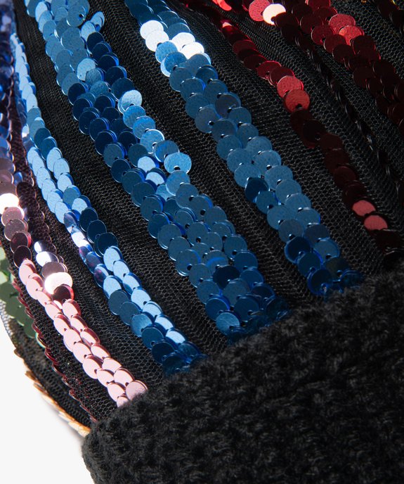 Bonnet femme à pompon et sequins brillants vue2 - GEMO (ACCESS) - GEMO
