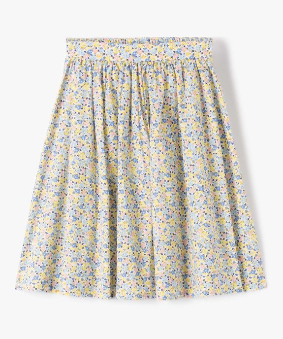 Jupe fille coupe longue à motifs fleuris vue2 - GEMO (ENFANT) - GEMO
