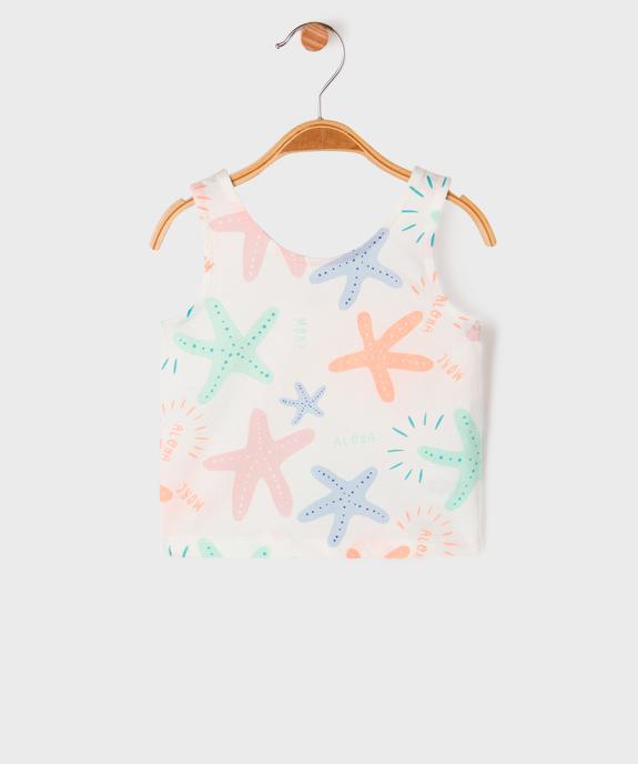Débardeur à motifs bébé fille vue1 - GEMO 4G BEBE - GEMO