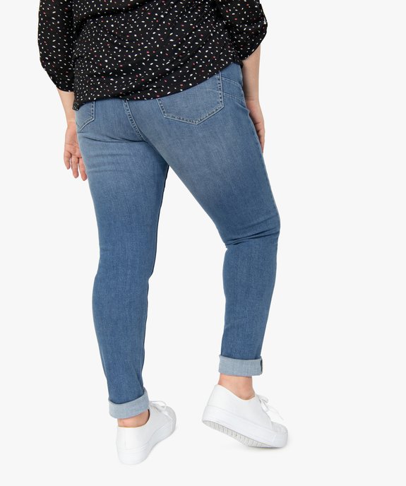 Jean femme grande taille coupe Slim gainant taille normale  vue3 - GEMO (G TAILLE) - GEMO