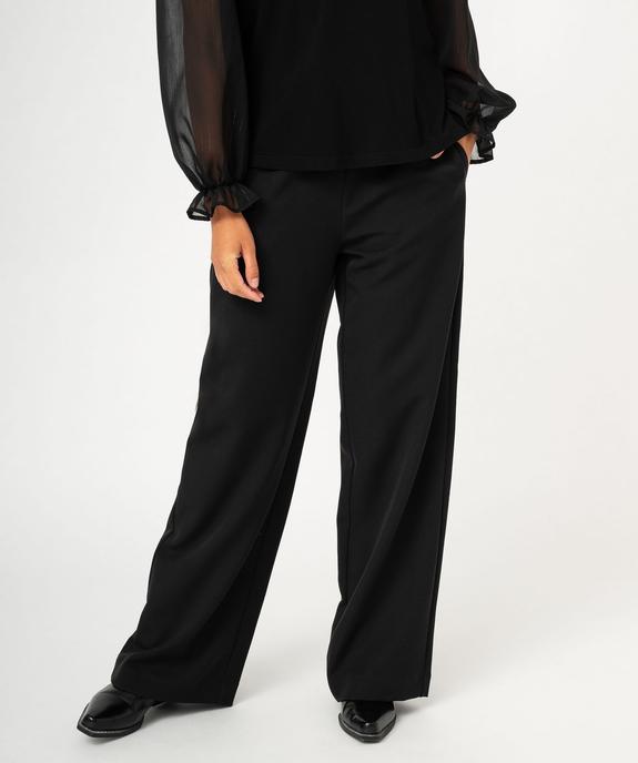 Pantalon large, souple et extensible femme vue1 - GEMO(FEMME PAP) - GEMO