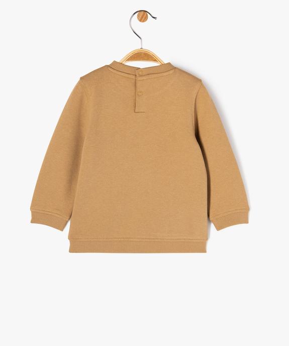Sweat molletonné avec motif dinosaure bébé garçon vue3 - GEMO 4G BEBE - GEMO