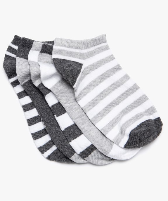 Chaussettes garçon bicolores ultra-courtes (lot de 5) vue1 - GEMO (ENFANT) - GEMO