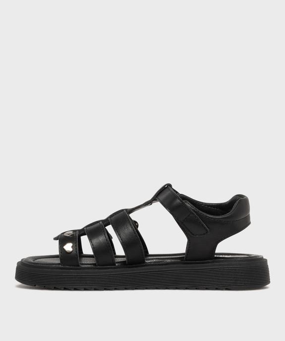 Sandales multibrides à détails cœurs fille - Chipie vue3 - CHIPIE - GEMO