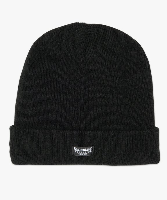 Bonnet en maille fine pour homme avec doublure isolante en polaire - 3M vue2 - GEMO (ACCESS) - GEMO