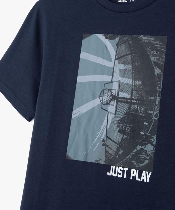 Tee-shirt manches courtes imprimé skate garçon vue2 - GEMO 4G GARCON - GEMO