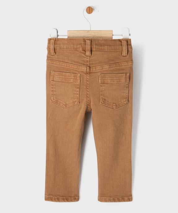 Pantalon slim en toile extensible bébé garçon vue6 - GEMO 4G BEBE - GEMO