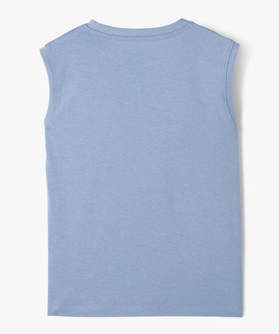 Débardeur en coton avec motif poitrine garçon vue3 - GEMO (ENFANT) - GEMO