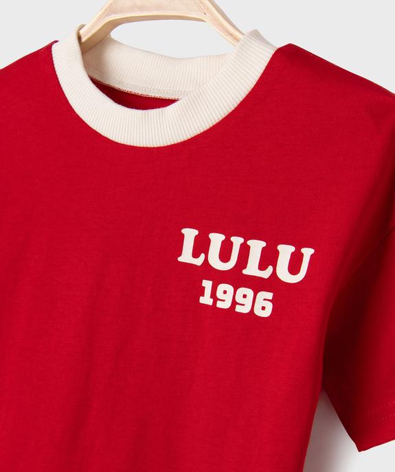 Tee-shirt à manches courtes imprimé devant et dos bébé garçon - LuluCastagnette vue2 - LULU CASTAGNETTE GEMO FOR GOOD - GEMO