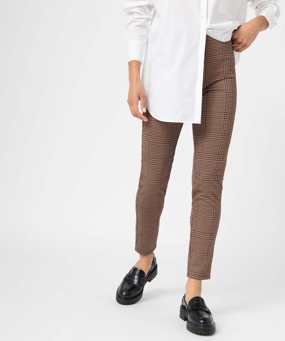 Leggings femme à motif tartan vue1 - GEMO(FEMME PAP) - GEMO