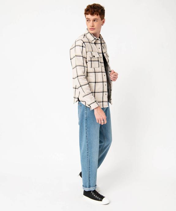 Surchemise à carreaux doublée homme vue5 - GEMO (HOMME) - GEMO